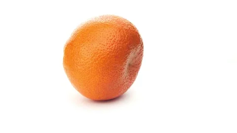 Tangerine isolated on a white background. 스톡 동영상 161638476