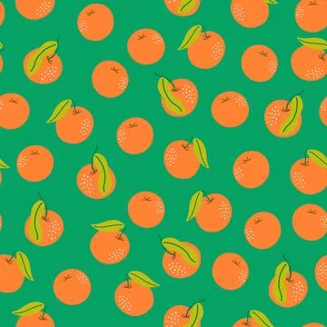 Tangerine pattern Stock Illustration