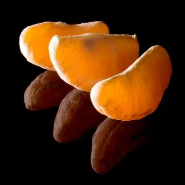 Tangerine segment. Stock Photos