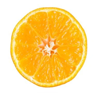 Tangerine slice Stock Photos