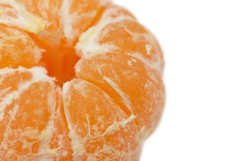 Tangerine on white background Stock Photos