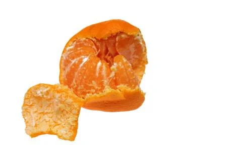 Tangerine on white background Stock Photos