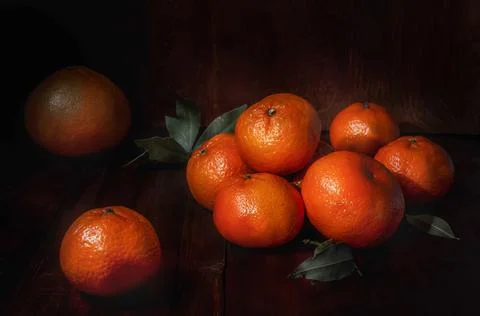 Tangerines in bulk Stock Photos