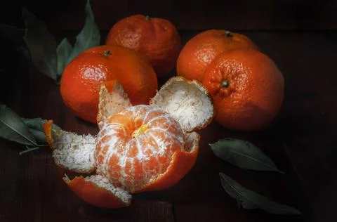 Tangerines in bulk Stock Photos
