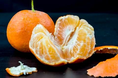 Tangerines close up Stock Photos