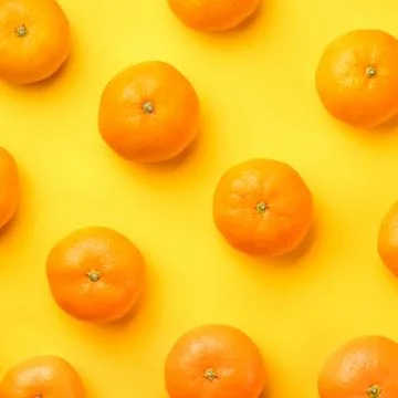 Tangerines pattern Stock Photos