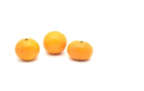 Tangerines on white background isolate Stock Photos