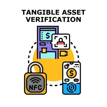 Tangible asset verification system using digital technology Stock Illustration