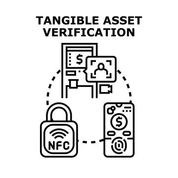 Tangible asset verification system using digital technology Stock Illustration