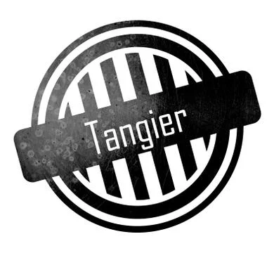 Tangier - Button, stamp Stock Illustration