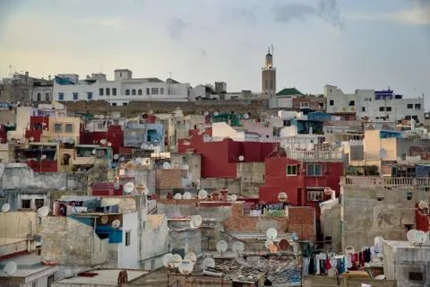 Tangier panoramic view Stock Photos