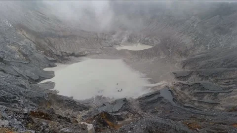 Tangkuban Perahu Volcano in West Java, Indonesia. Stock Footage 318355066