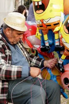 Tangle of Balloons Stock Photos