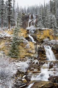 Tangle Falls in Winter Stock Photos