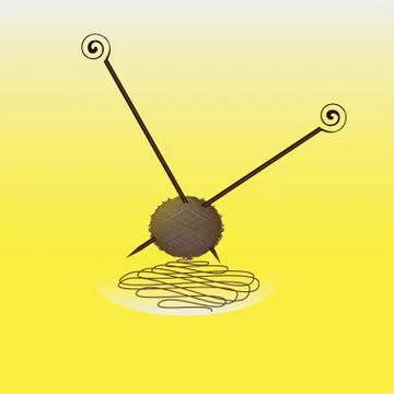 Tangle with spokes Stock Illustration