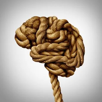 Tangled Brain Stock Illustration