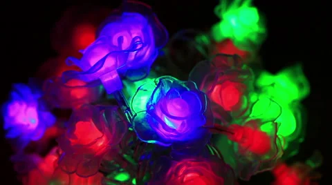 Tangled Christmas light bulbs 動画素材 58336646