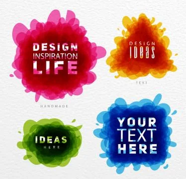 Tangled color paint Stock Illustration