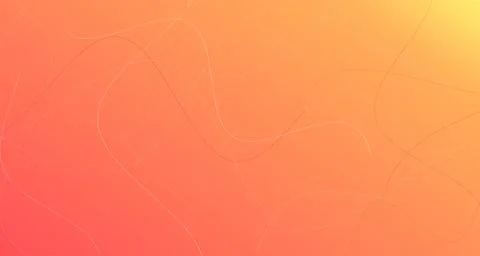 Tangled curved lines glowing in warm neon tones Stock Illustration
