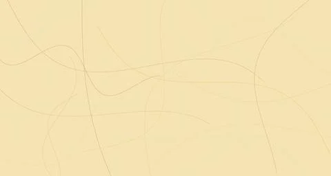 Tangled curved lines on gold background Stock Illustration