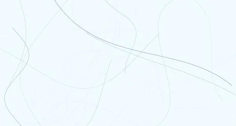 Tangled curved lines in ocean blue tones Stock Illustration