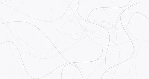 Tangled curved lines on white background Stock Illustration