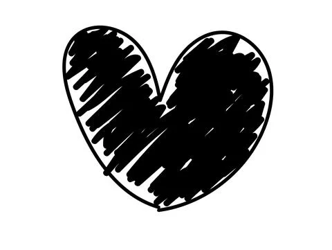 Tangled grungy round scribble hand drawn with thin line, divider shape.  Isolate Illustrazione stock