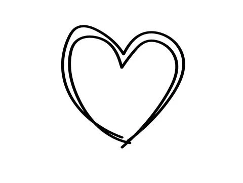 Tangled grungy round scribble hand drawn with thin line, divider shape.  Isolate Stock Illustration