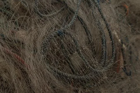 The tangled hook of a fishing net Stock Photos