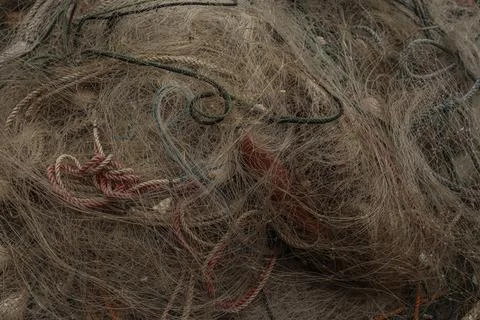 The tangled hook of a fishing net Stock Photos
