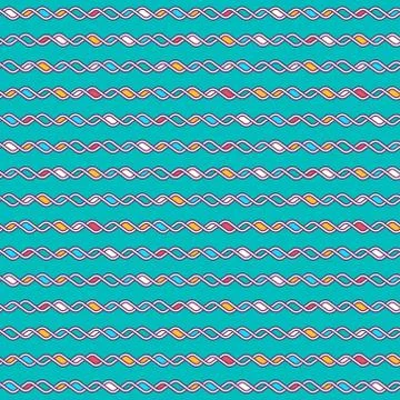 Tangled Knitted Pattern 스톡 일러스트