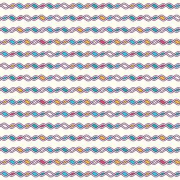 Tangled Knitted Pattern 스톡 일러스트