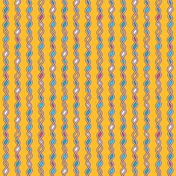 Tangled Knitted Pattern 스톡 일러스트