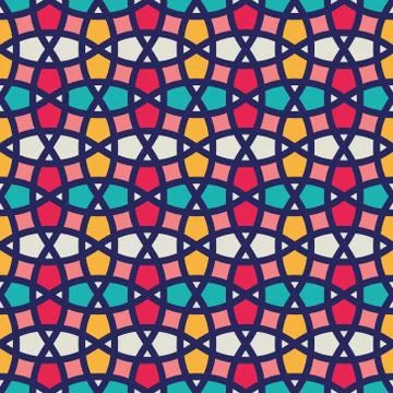 Tangled Lattice Pattern Stock Illustration