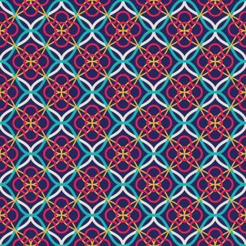 Tangled Lattice Pattern 스톡 일러스트