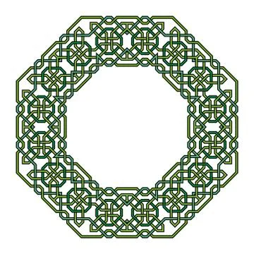 Tangled Pattern based on traditional arabic Stock Illustration