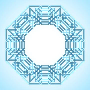 Tangled Pattern based on traditional arabic Stock Illustration