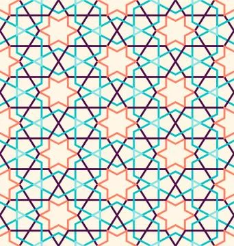 Tangled Pattern based on traditional islam pattern Stock Illustration