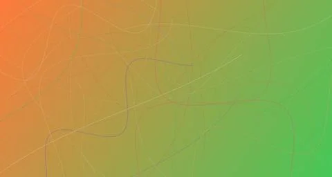 Tangled rainbow scribble lines abstract art Stock Illustration