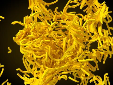 Tangled shapes abstract. Stock Illustration