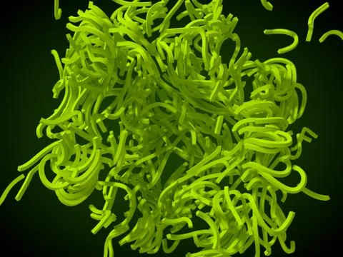 Tangled shapes abstract. Stock Illustration