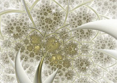 Tangled structure of thin twisted tree branches Stock-Illustration