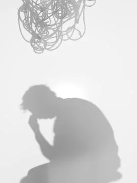 Tangled thoughts Stock-Illustration