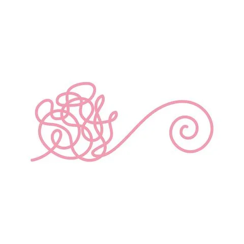 Tangled thread icon Stock Illustration