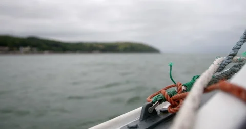 Tangles ropes on a boat Stock Footage 227135528