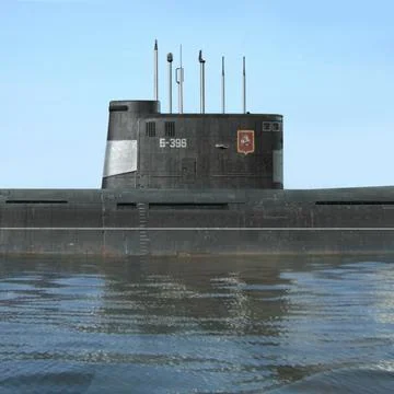 Tango Class _ Attack Submarine 2 (Multi Format) 3D Model