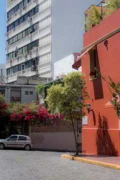 Tango corner in Buenos Aires Stock Photos