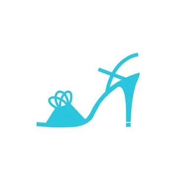 Tango dancing shoe icon. Isolated on white background. From blue icon set. Stock Illustration