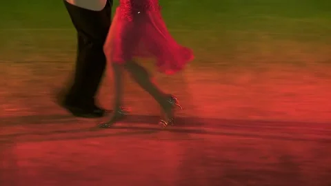 Tango figures from a couple Stock Footage 168606659