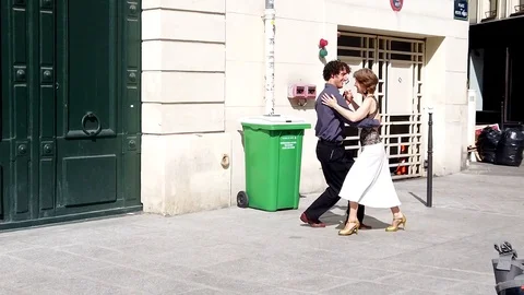 Tango in Paris - Slow Motion Stock Footage 124744712